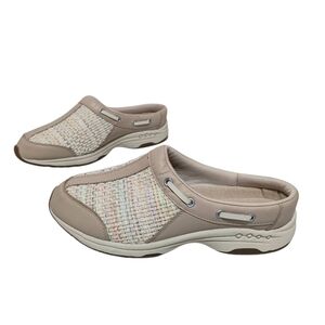Easy Spirit Shoes Women's Size 9.5 Wide Travelport Slip-On Loafers Natural Beige